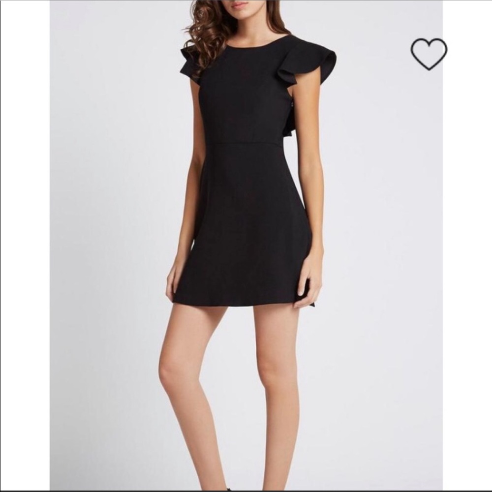 BCBG Ruffle Back Mini Dress